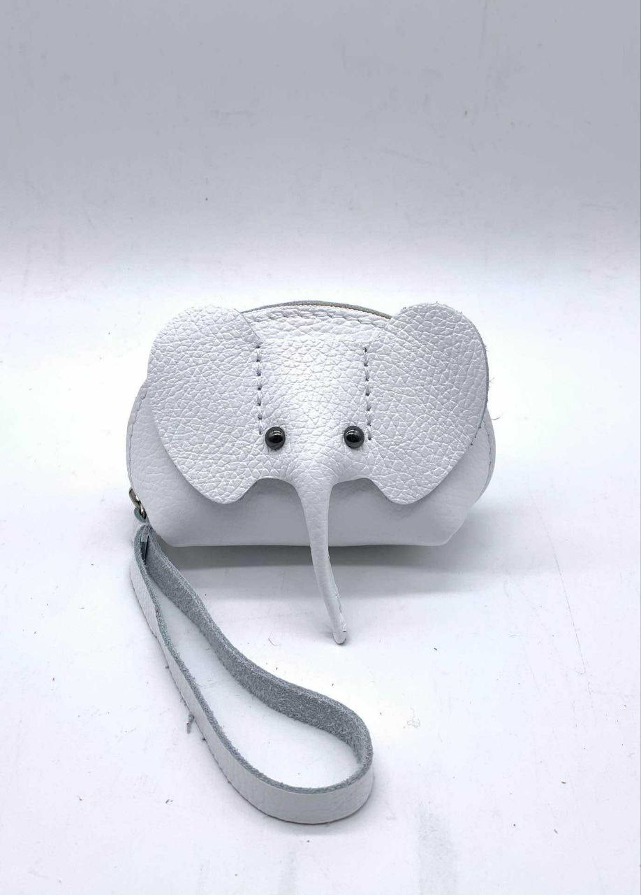 Italian Leather Elephant Coin Purse Wristlet by Modex™