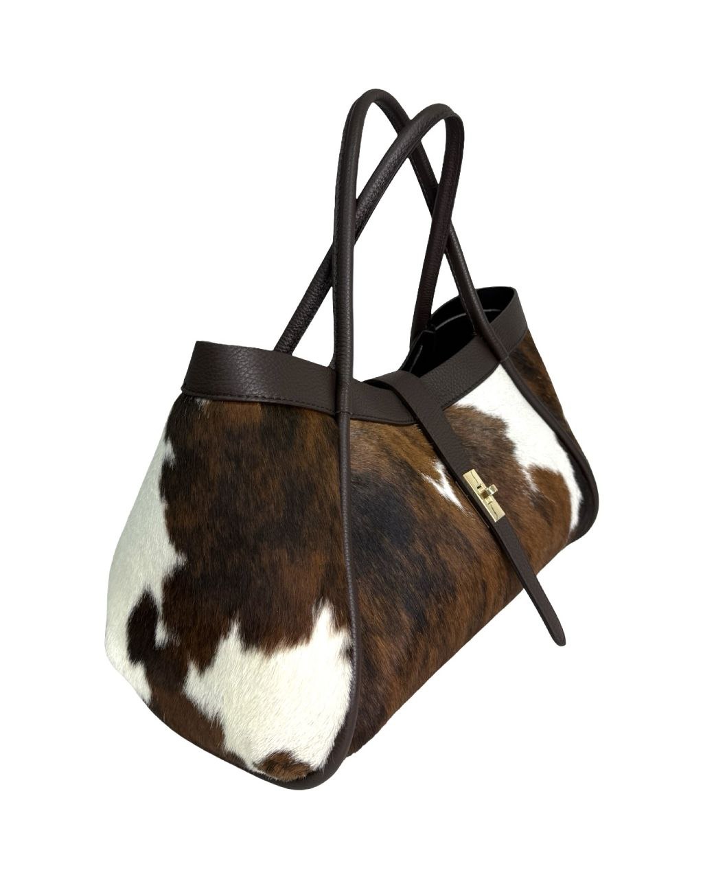 Cowhide Hair-On Leather Tote — each piece is one-of-a-kind