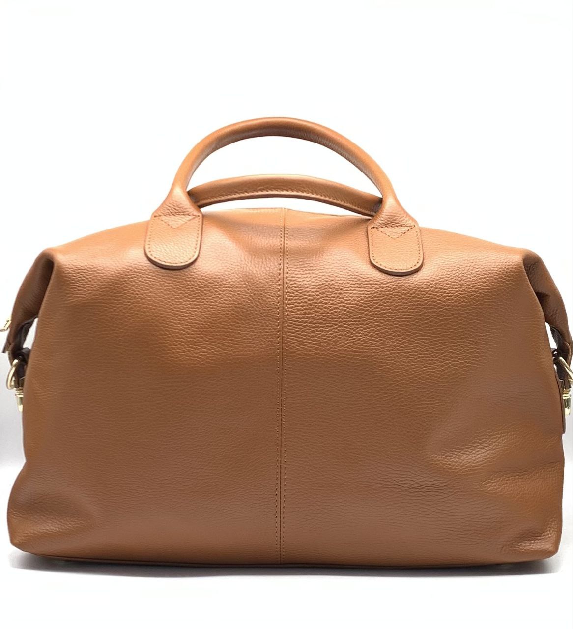 Leather Weekender Duffel with Shoulder Strap