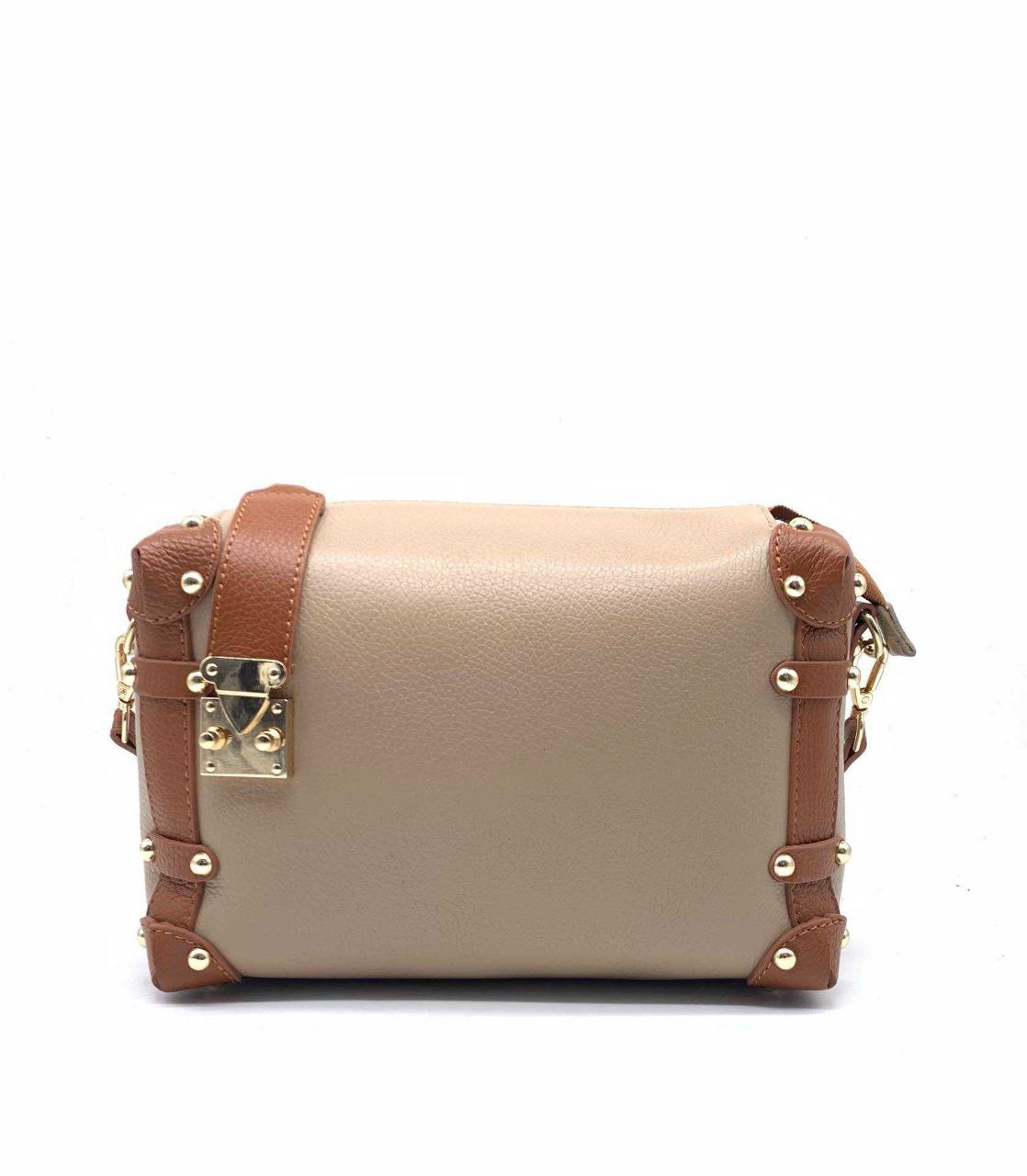 Studded Trunk Crossbody — Genuine Leather