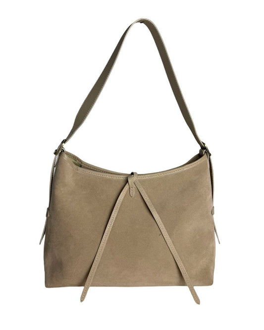 Structured Italian Leather Shoulder Bag with Adjustable Strap by Modex™