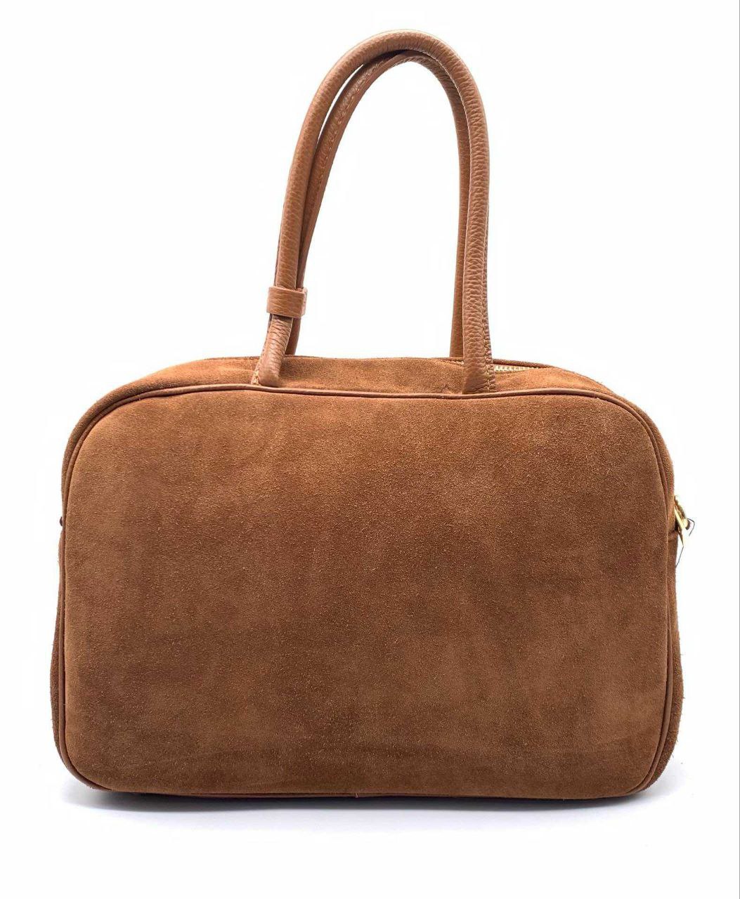 Italian Suede Leather Bag with Refined Detailing — Modex™