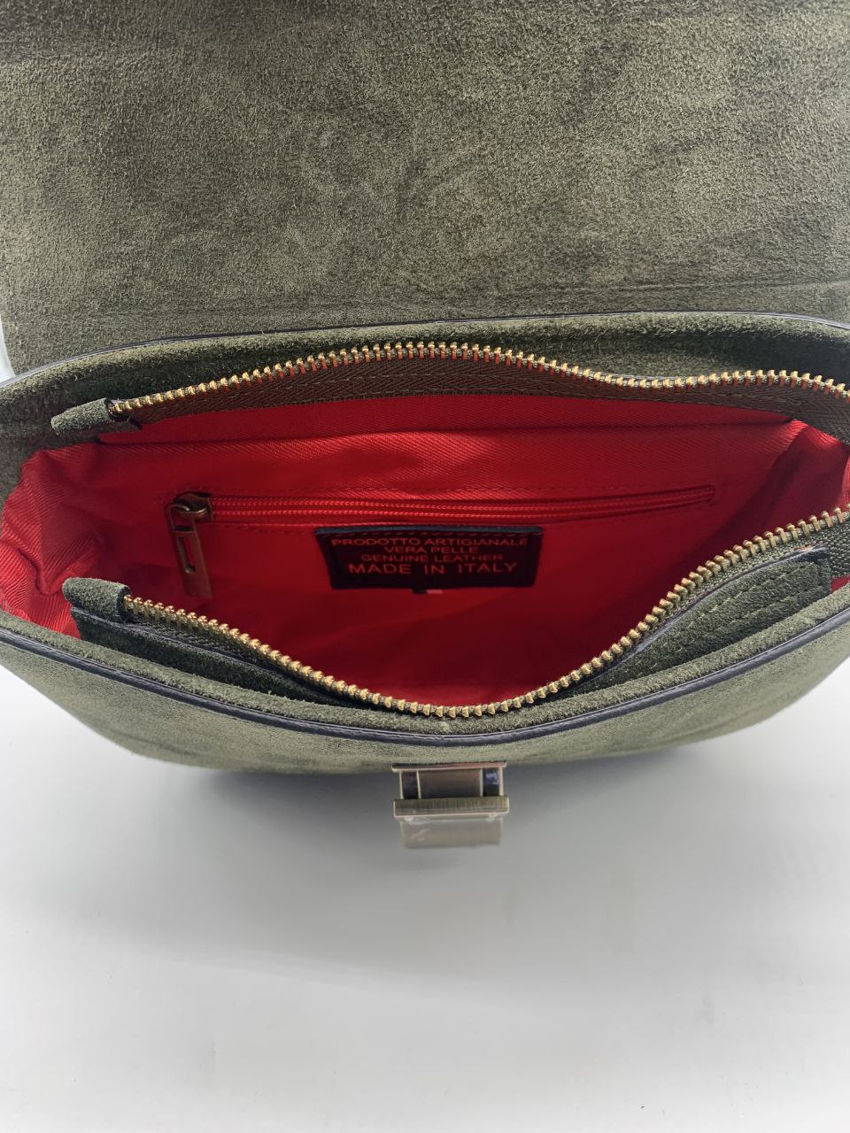 Italian Leather Crossbody with Metal Lock — Modex™