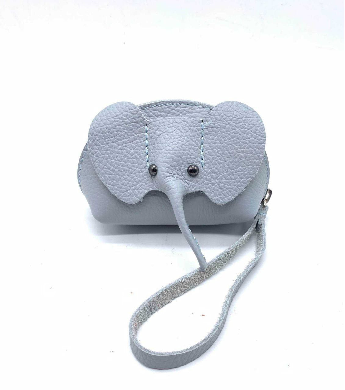 Italian Leather Elephant Coin Purse Wristlet by Modex™
