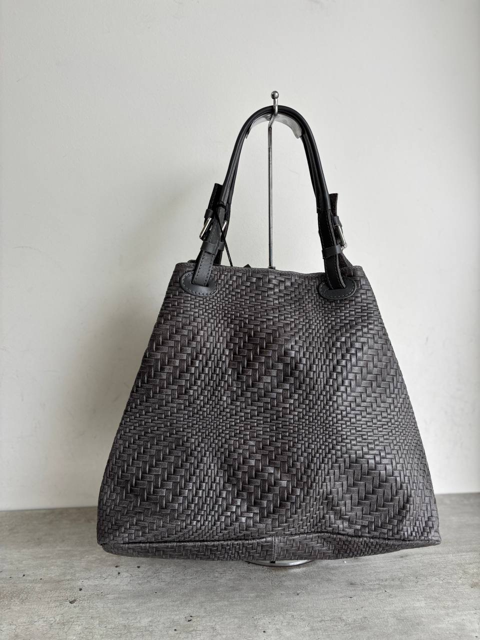 Woven Leather Tote