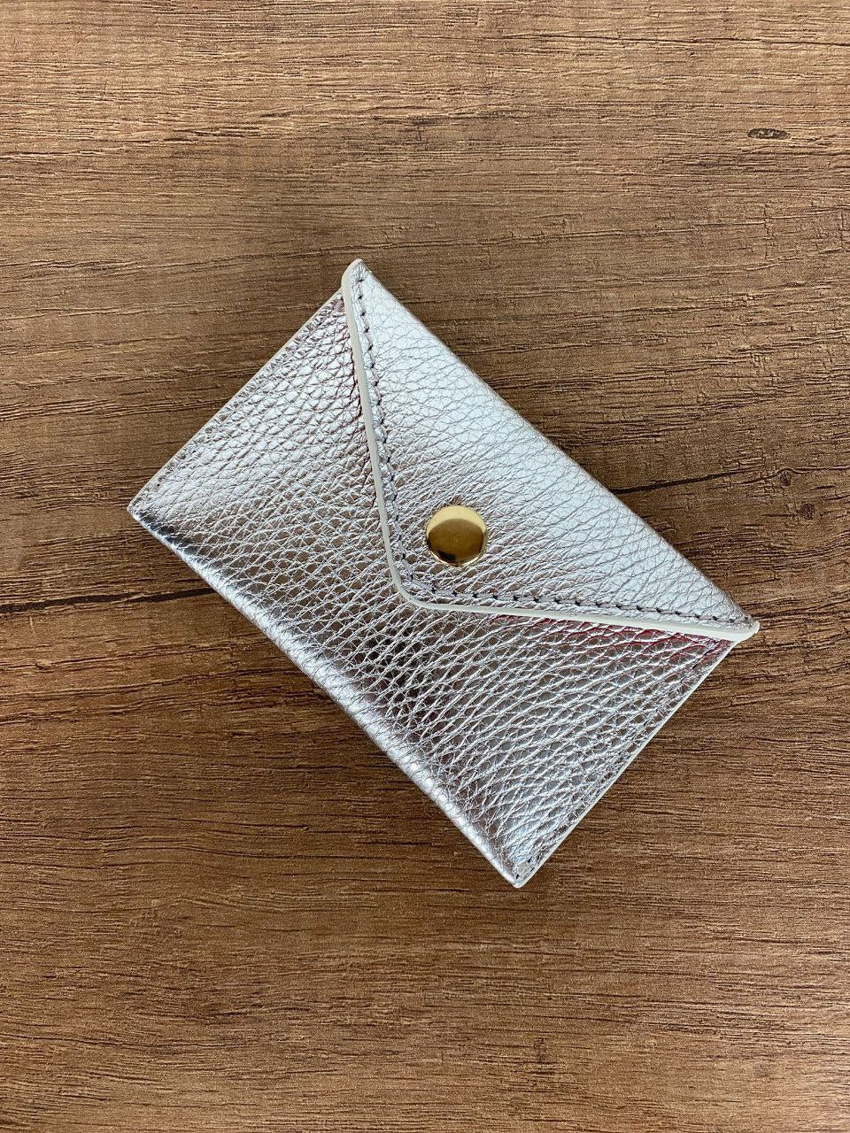 Mini Envelope Card Holder — Genuine Leather