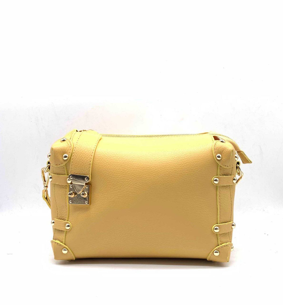 Studded Trunk Crossbody — Genuine Leather