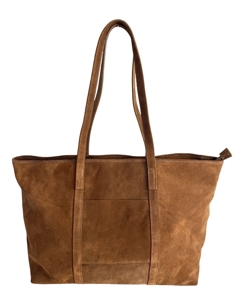 Italian Suede Shopper — spacious & lightweight