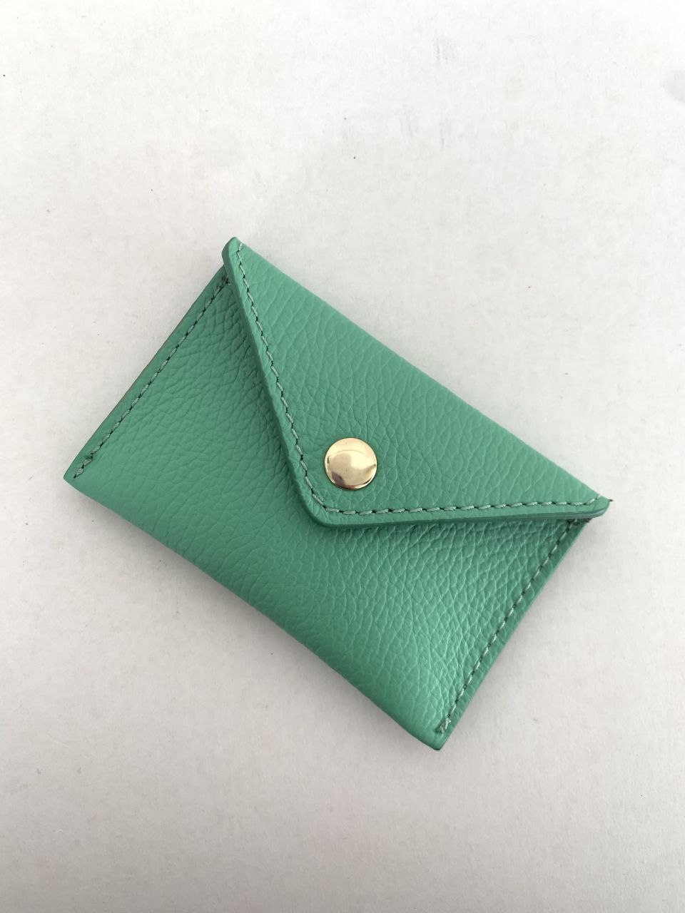 Mini Envelope Card Holder — Genuine Leather