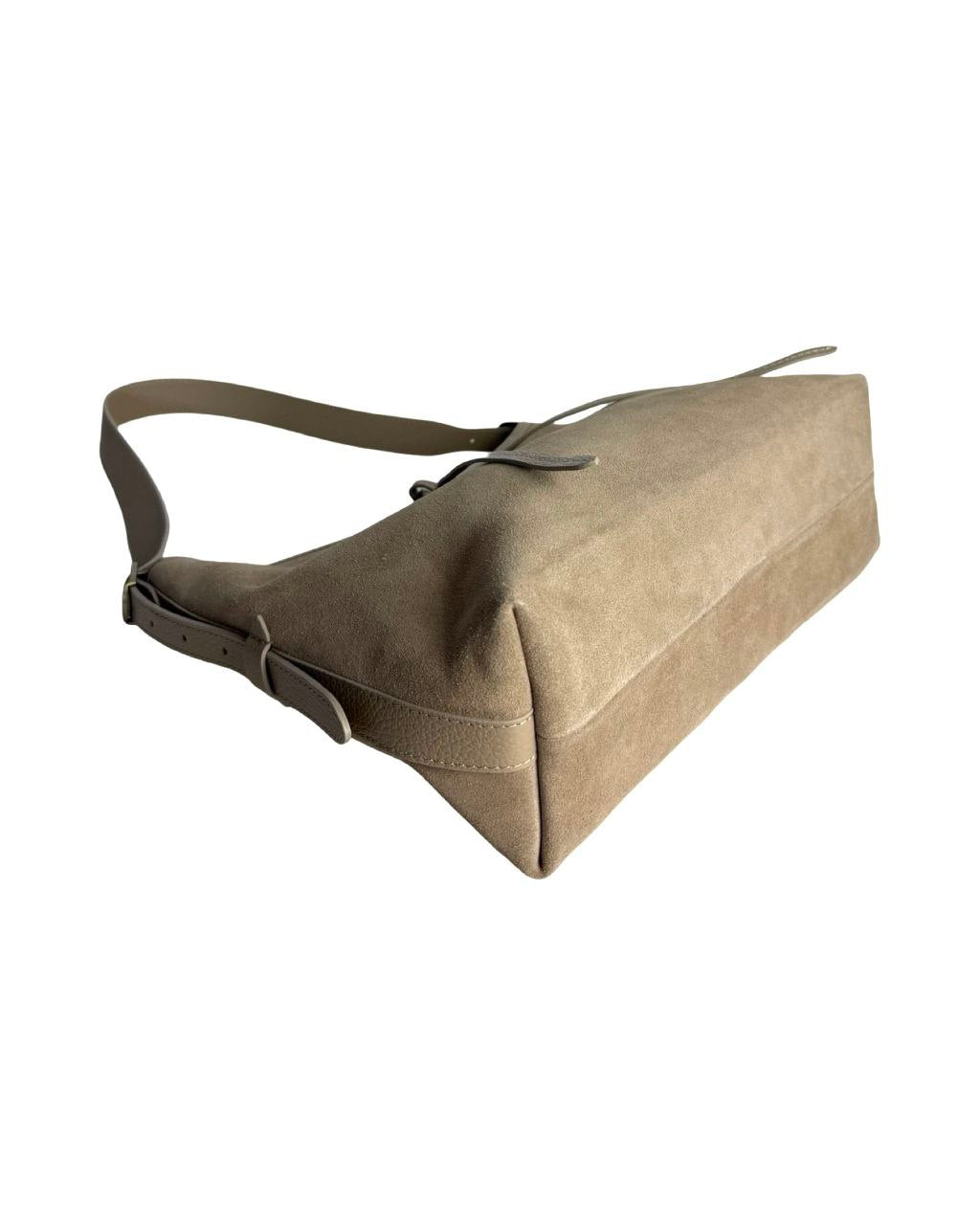 Structured Italian Leather Shoulder Bag with Adjustable Strap by Modex™