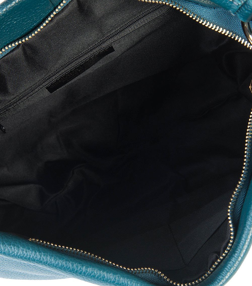 Italian Leather Hobo Bag with Braided Side Details by Modex™