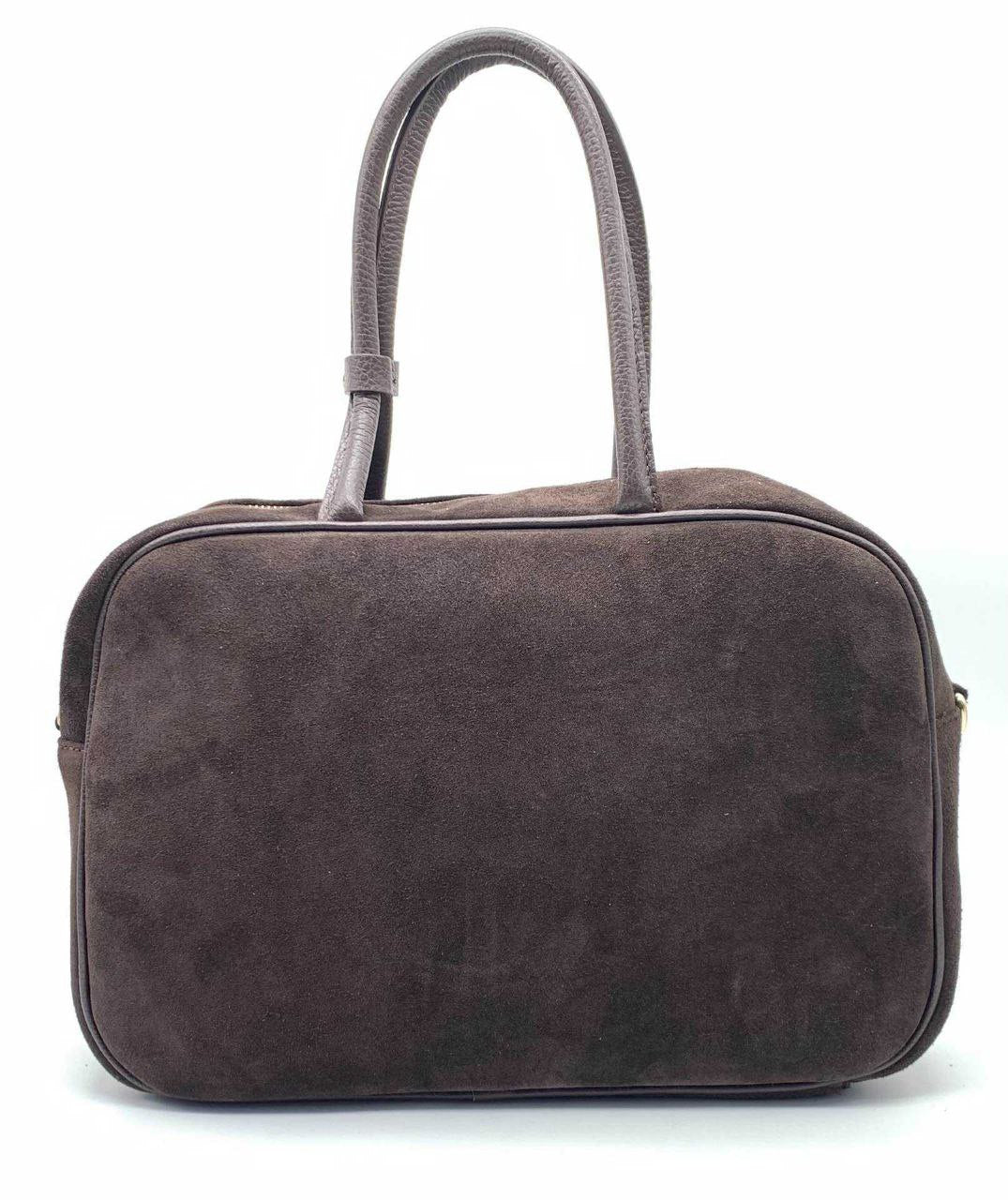 Italian Suede Leather Bag with Refined Detailing — Modex™