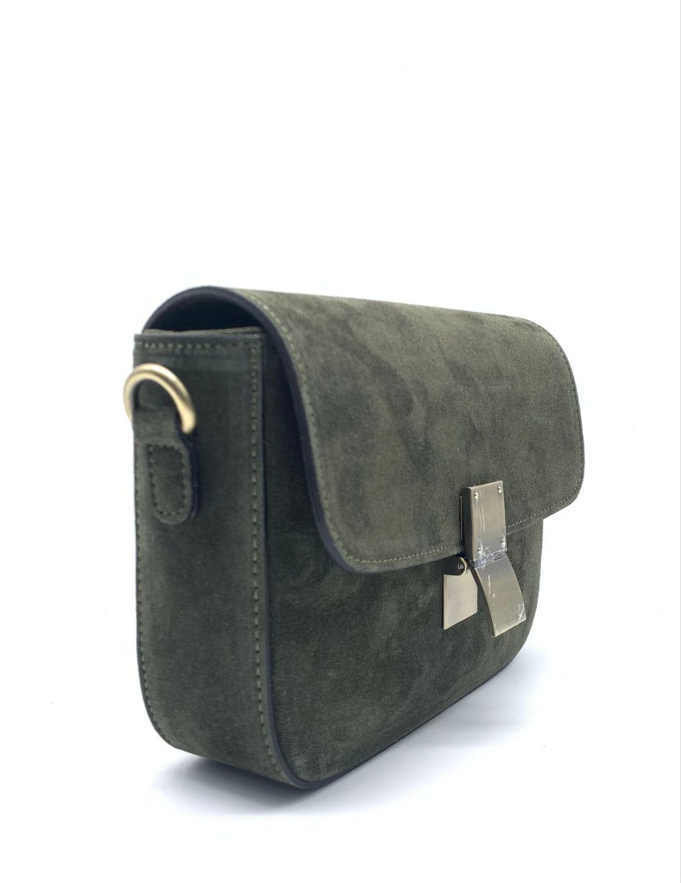 Italian Leather Crossbody with Metal Lock — Modex™