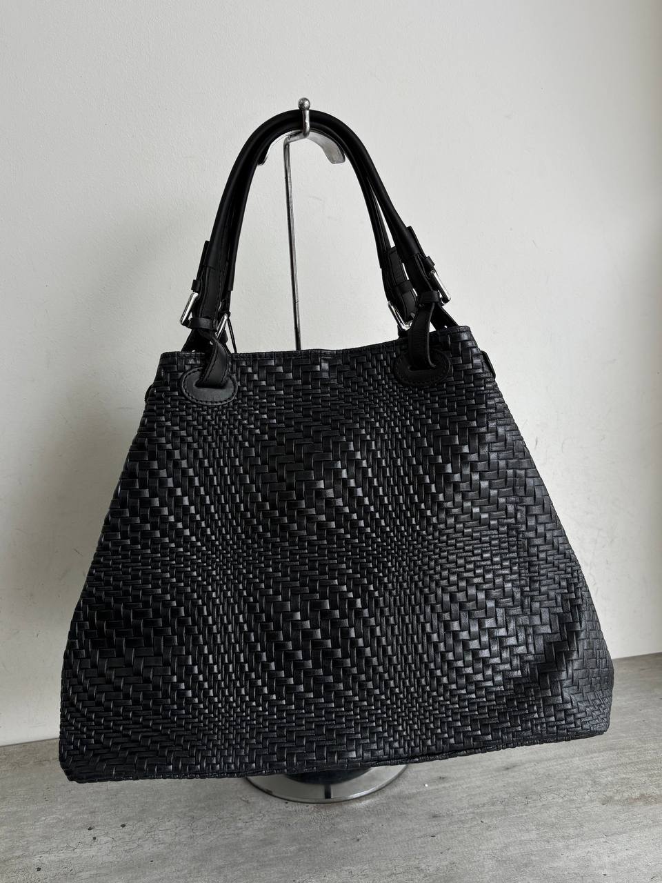 Woven Leather Tote