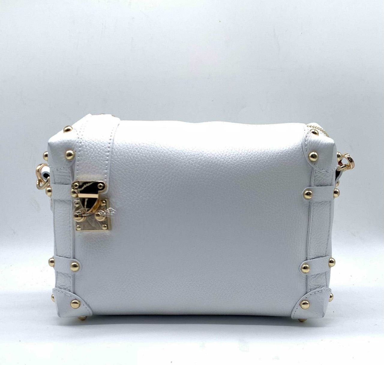 Studded Trunk Crossbody — Genuine Leather