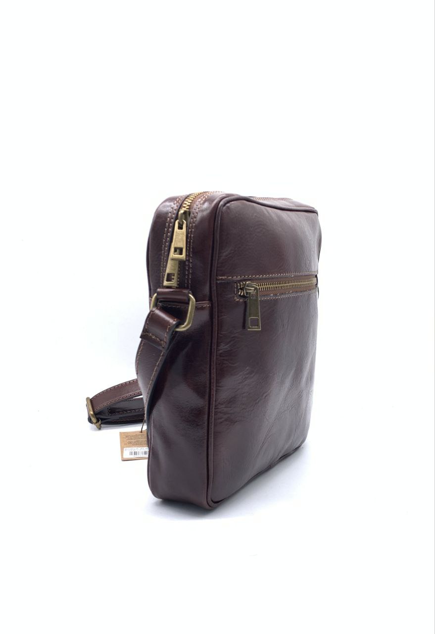 Men’s Compact Italian Leather Bag by Modex™ — Premium Quality, Made in Italy