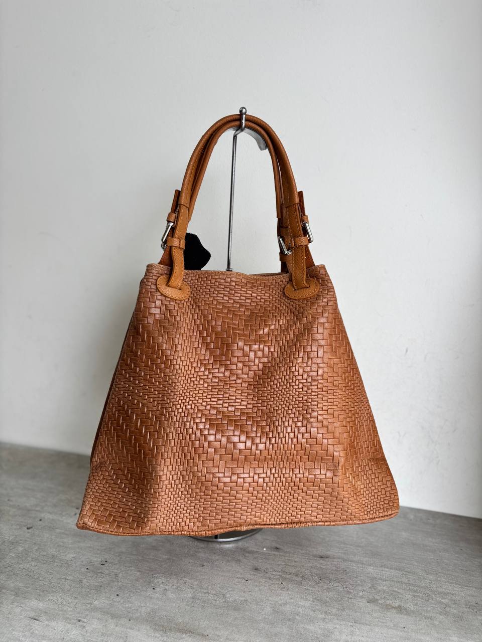 Woven Leather Tote