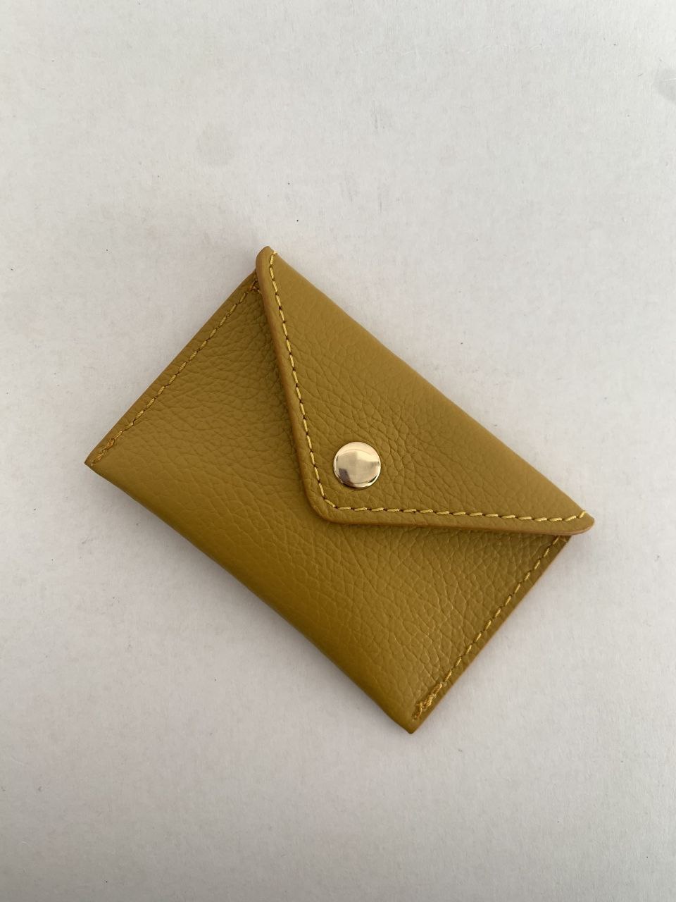 Mini Envelope Card Holder — Genuine Leather