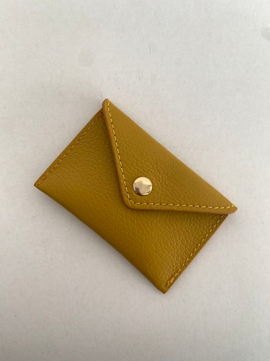 Mini Envelope Card Holder — Genuine Leather