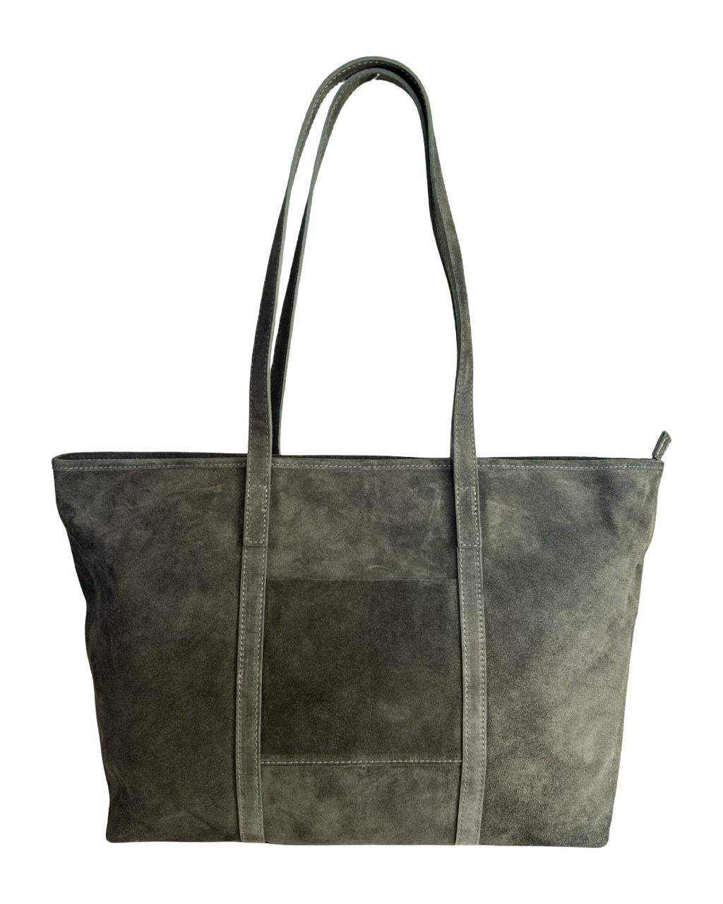 Italian Suede Shopper — spacious & lightweight