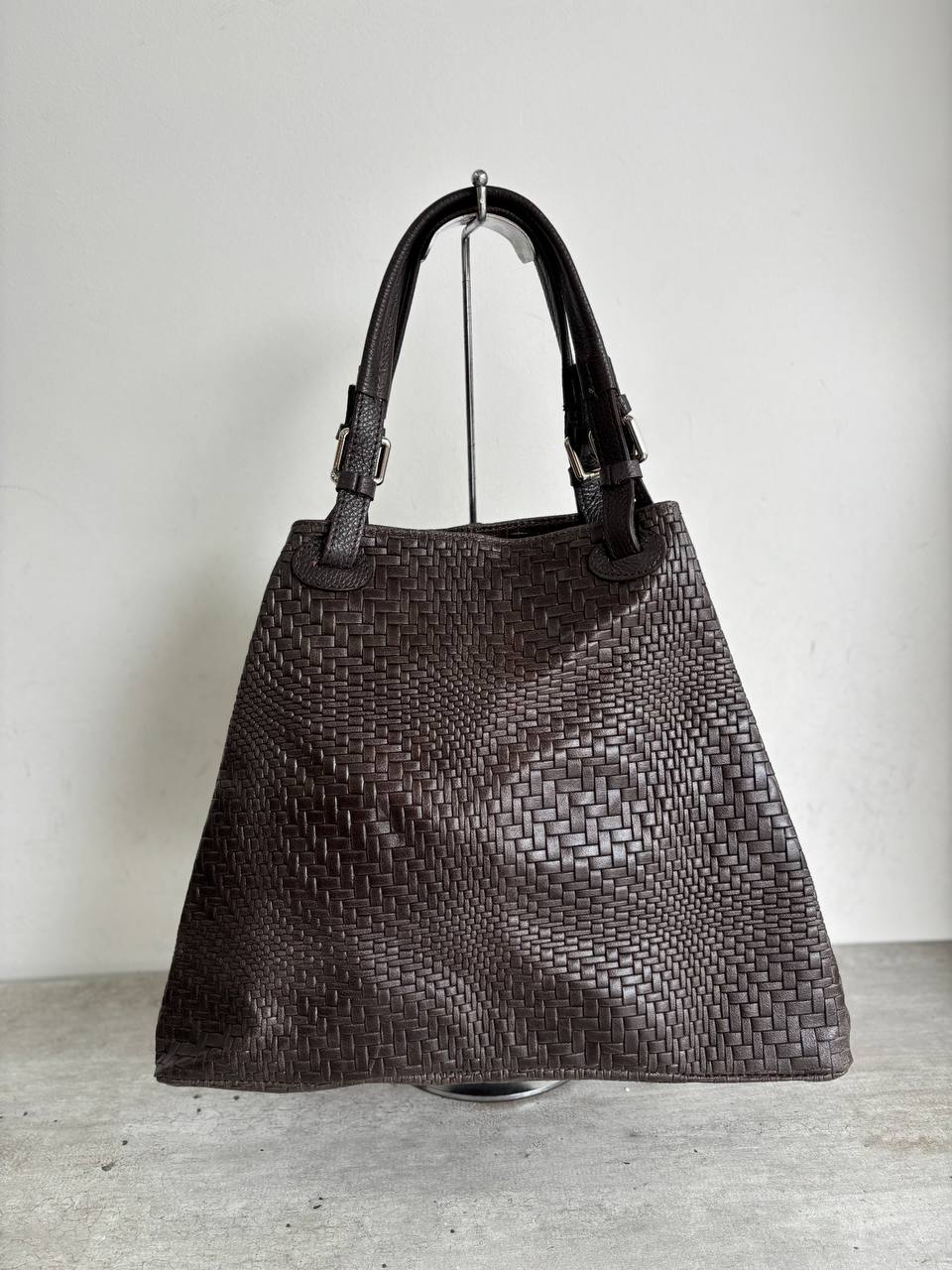 Woven Leather Tote