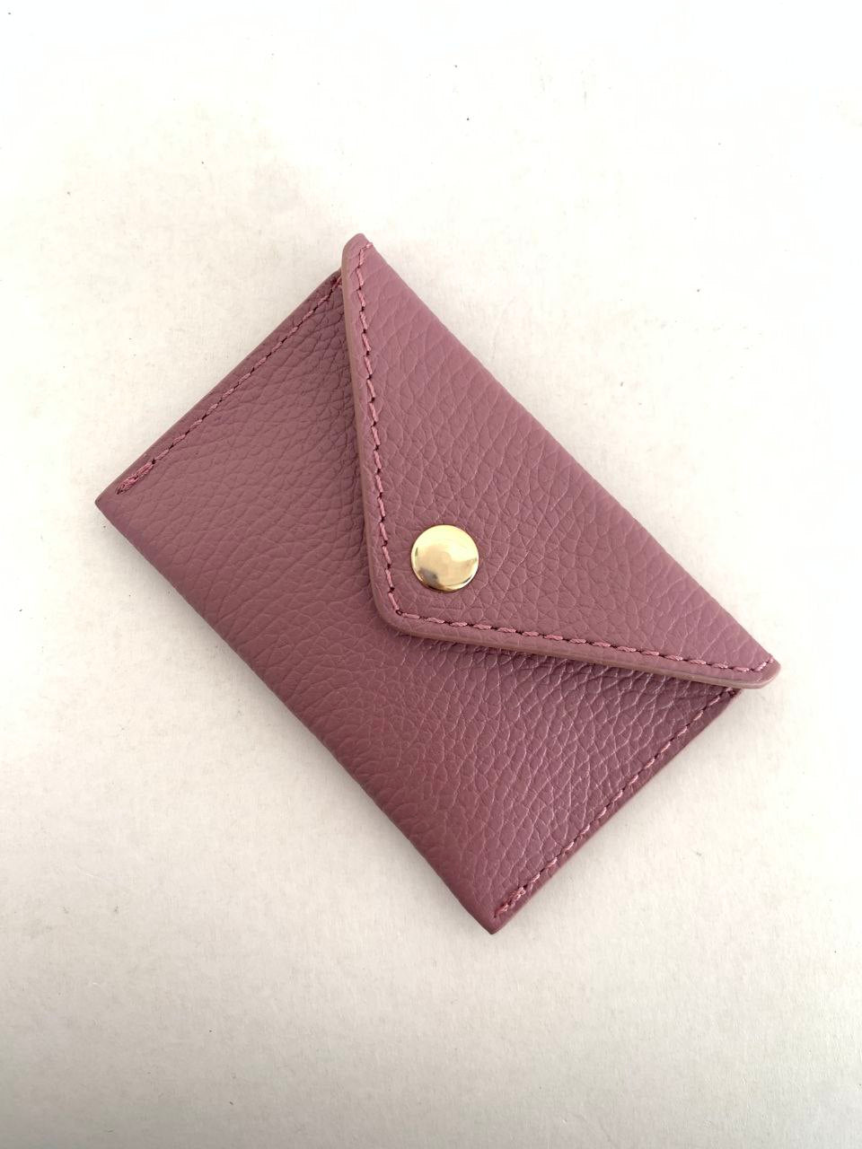 Mini Envelope Card Holder — Genuine Leather