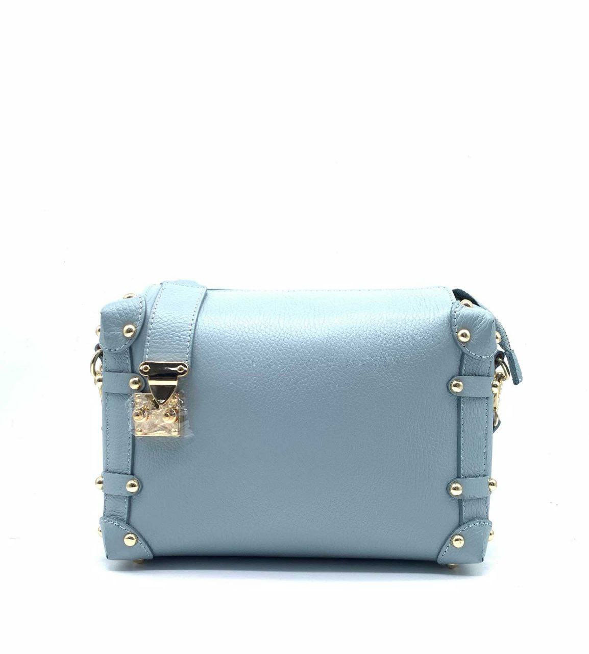 Studded Trunk Crossbody — Genuine Leather