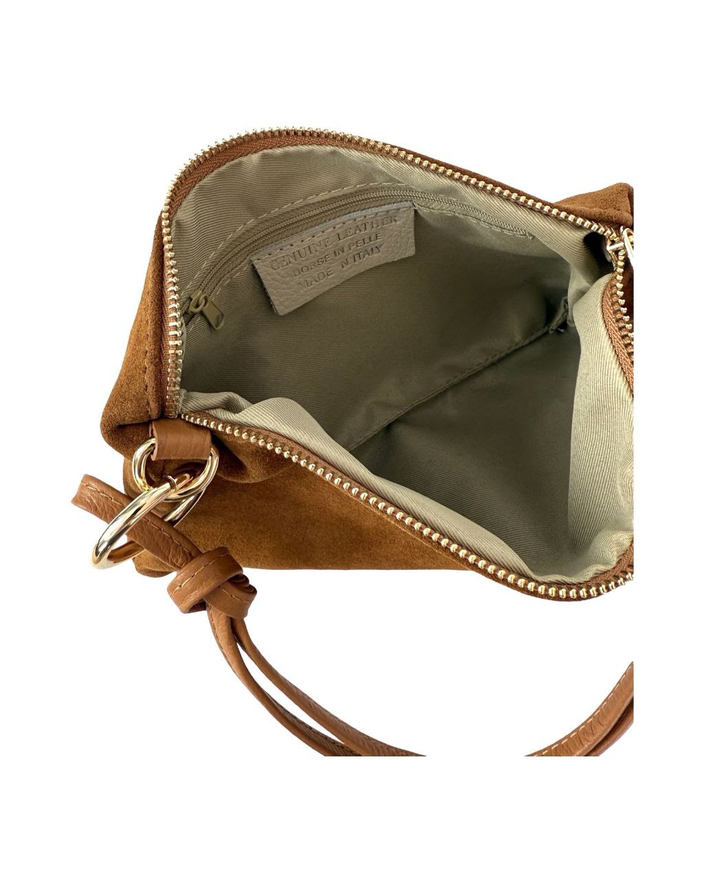Compact Italian Leather Bag with Straps by Modex™