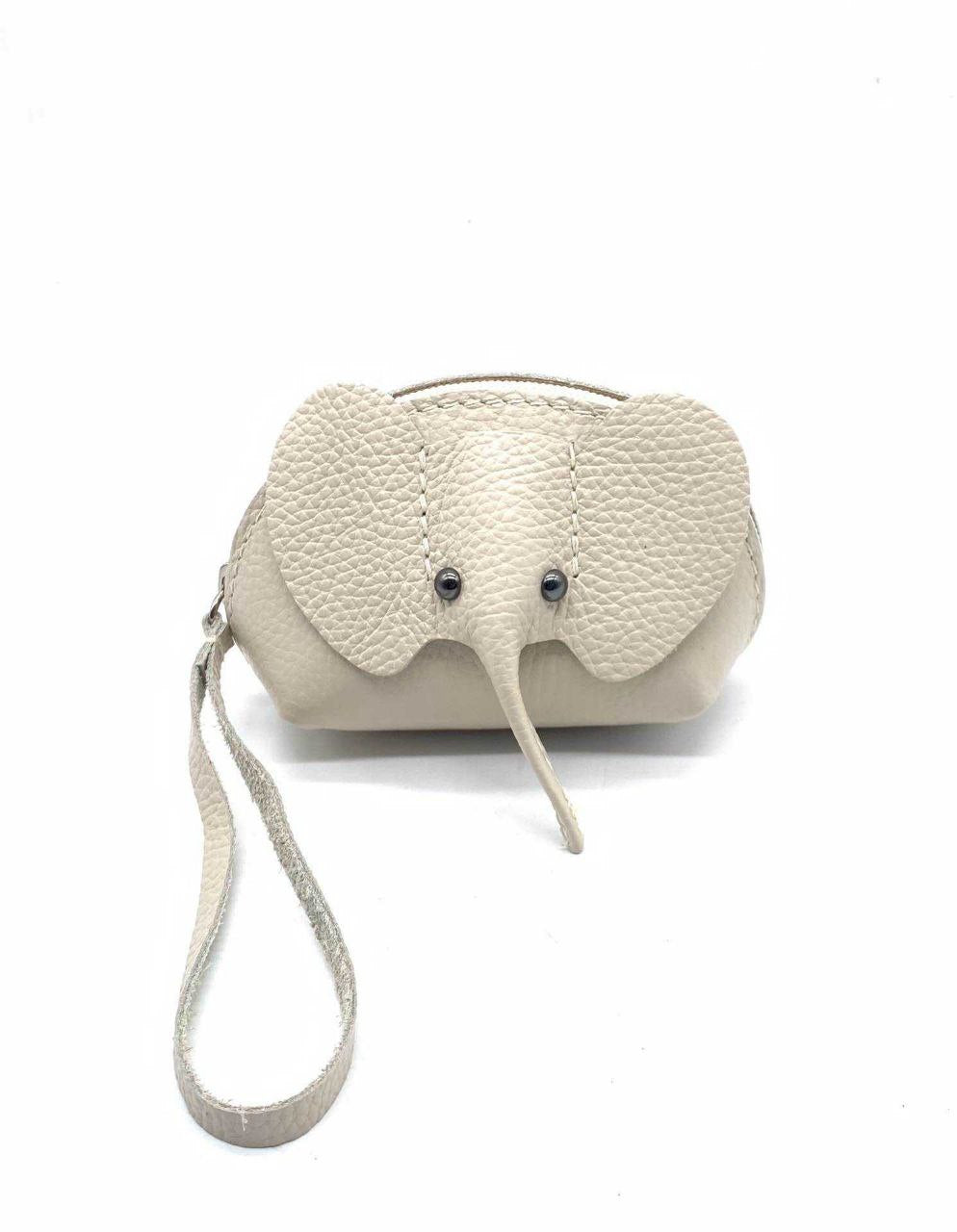 Italian Leather Elephant Coin Purse Wristlet by Modex™