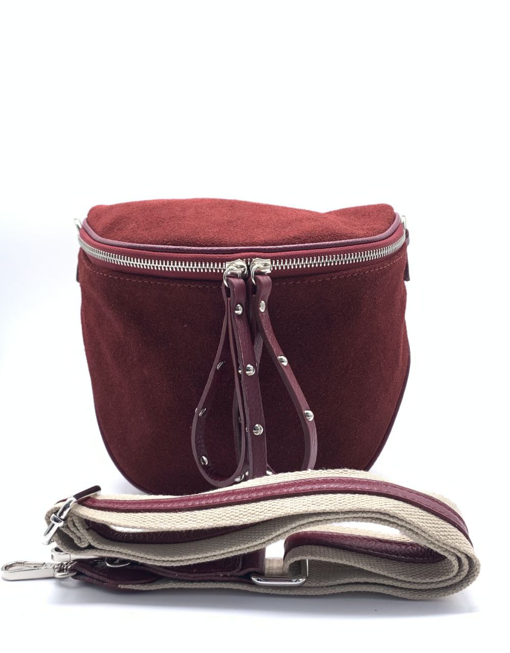 Versatile Italian Suede Belt & Crossbody Bag by Modex™