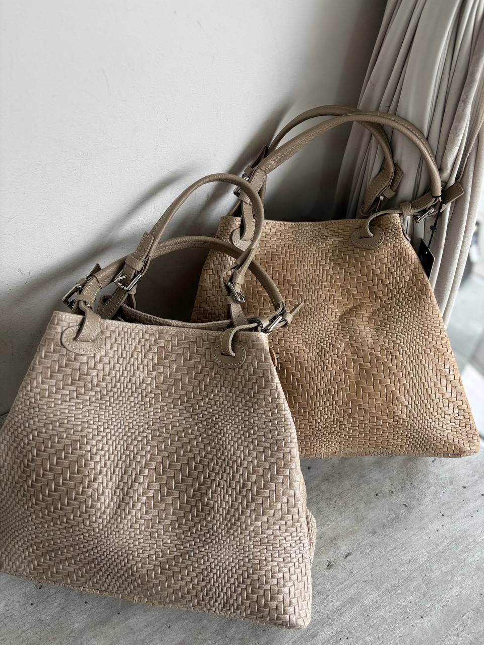 Woven Leather Tote